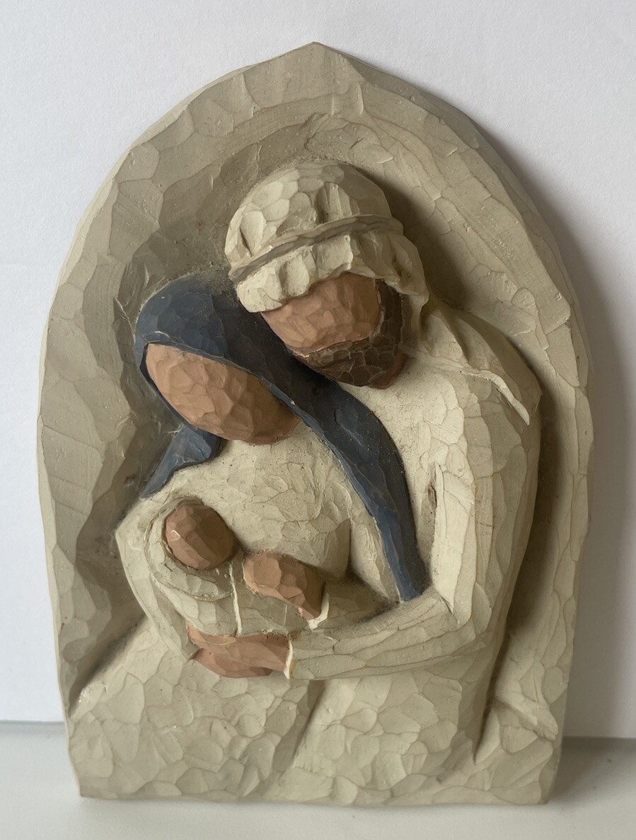 Willow Tree Holy Family Wall Plaque A Child Is Born by Susan Lordi 2002
