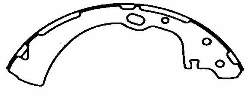 NB574 Rear Bonded Drum Brake Shoe - Picture 6 of 6