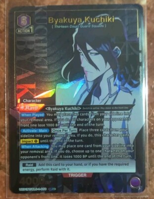 UNION ARENA UE01BT/BLC-1-050 SR* Byakuya Kuchiki ALT ART BLEACH English On Hand