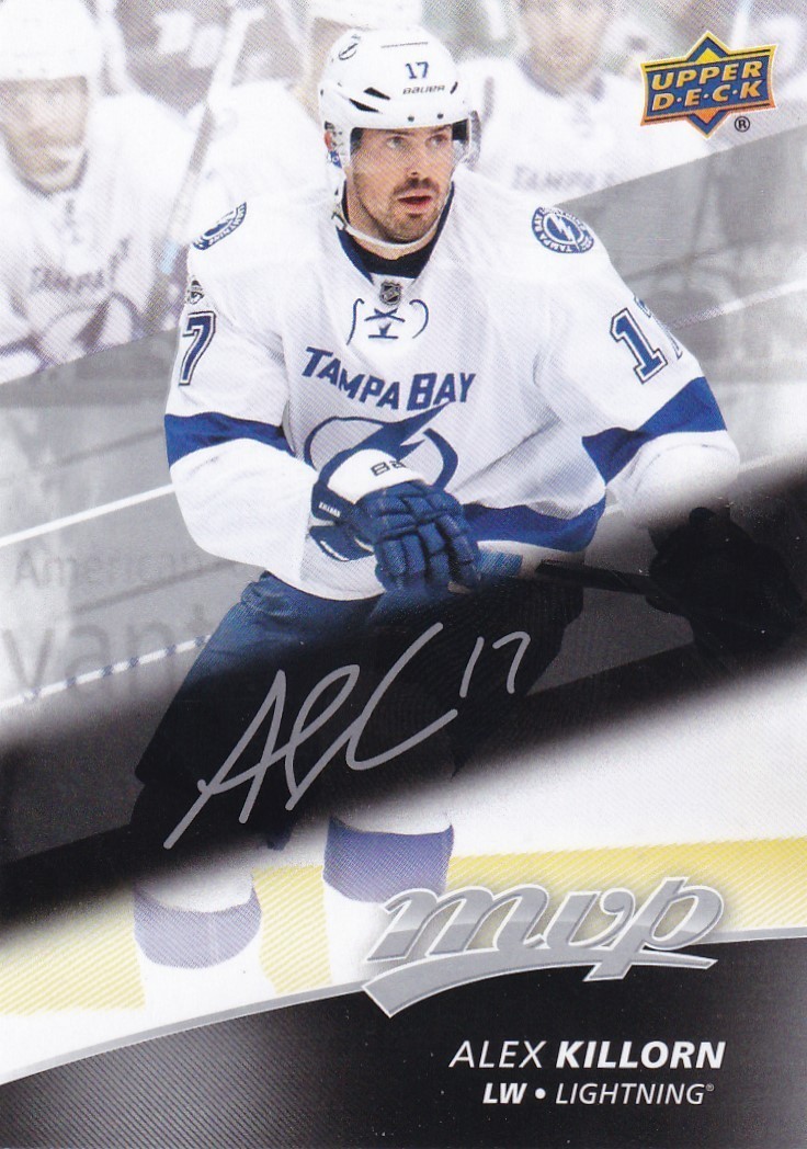 ALEX KILLORN 17-18 2017-18 UPPER DECK MVP SILVER SCRIPT PARALLEL #61 TAMPA BAY