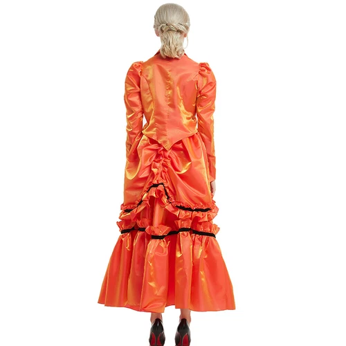 Women's Victorian Dress Steampunk Blouse & Skirt Costume Edwardian Dress Suit - Picture 12 of 29