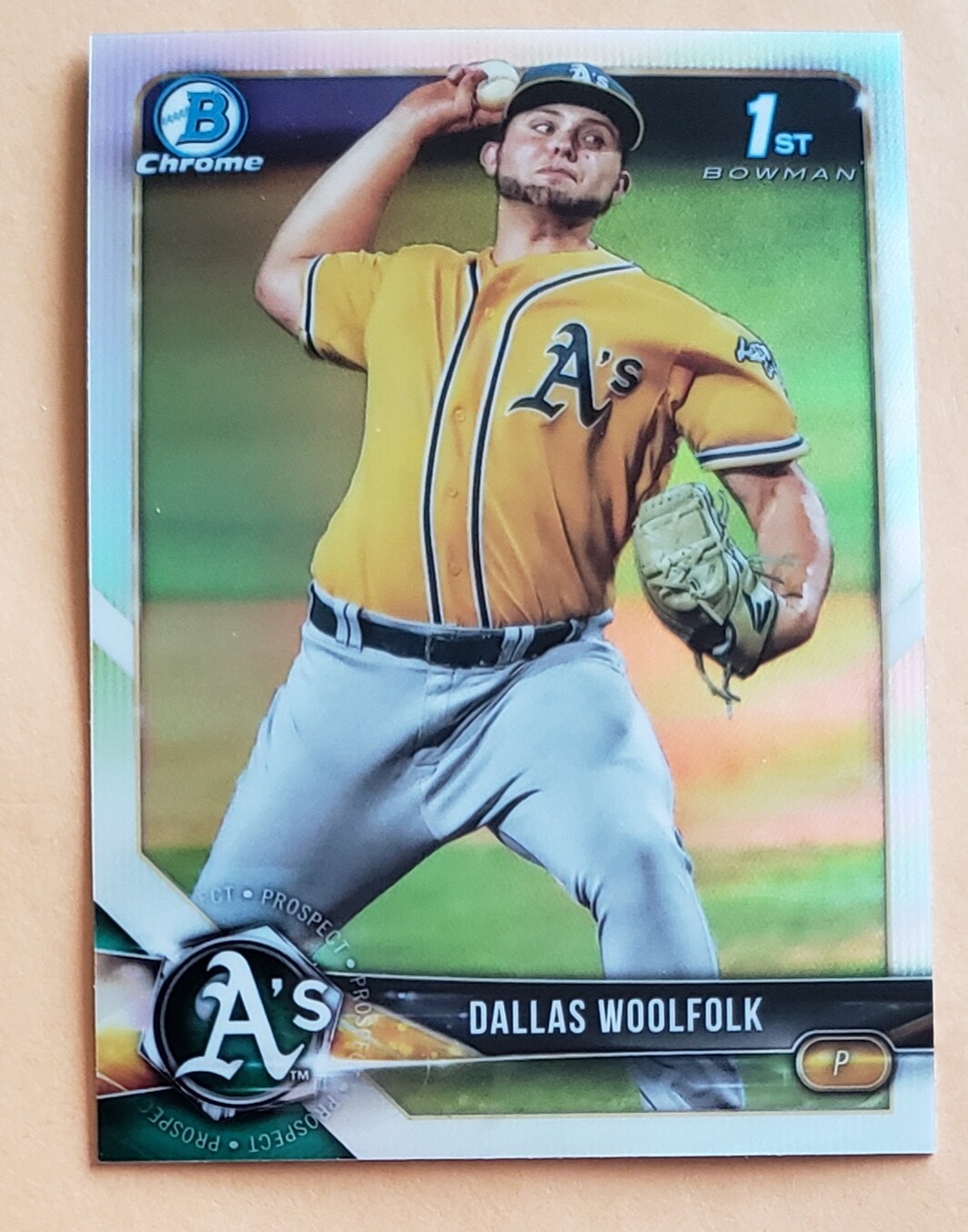 2018 Bowman Chrome Draft Refractor BDC127 Dallas Woolfolk eBay