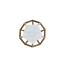 mirand kerr opaline martini metal side table with pearl top in gold finish