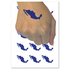 Mexico Country Solid Temporary Tattoo Water Resistant Fake Body Art Set