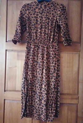 oliver bonas leopard dress