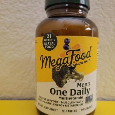 MegaFood Men's One Daily Multivitamin 90 Tablets Gluten-Free Non-GMO New