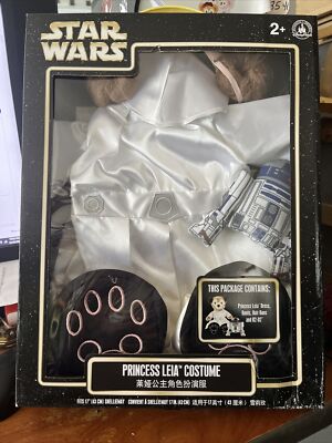 RARE Disney Parks SHELLIE MAY Bear 17'' Princess Leia COSTUME Outfit R2D2 Box Set