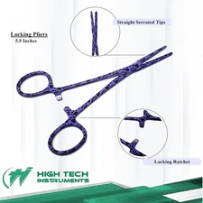 Pet Groomer Ear Care Clean Locking Forceps Straight 5.5" Pet Supplies Veterinary