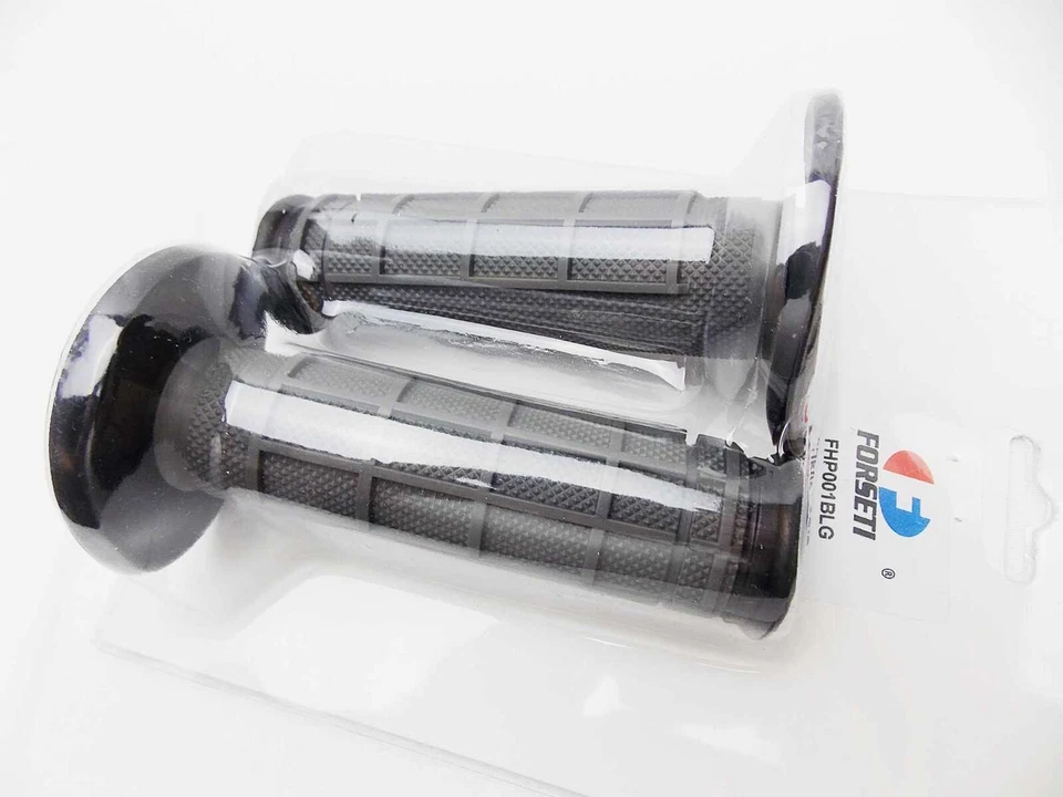 SUZUKI RMX250 BLACK GREY FORSETI HAND GRIP SET HANDLEBAR GRIPS PAIR - Image 4 of 4