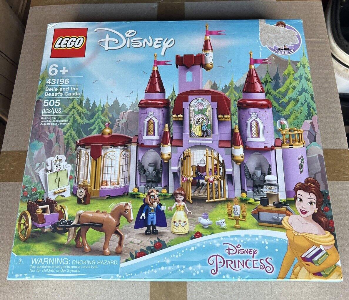 LEGO Disney 43196 Belle and the Beast's Castle Building Kit 505 Pcs NEW