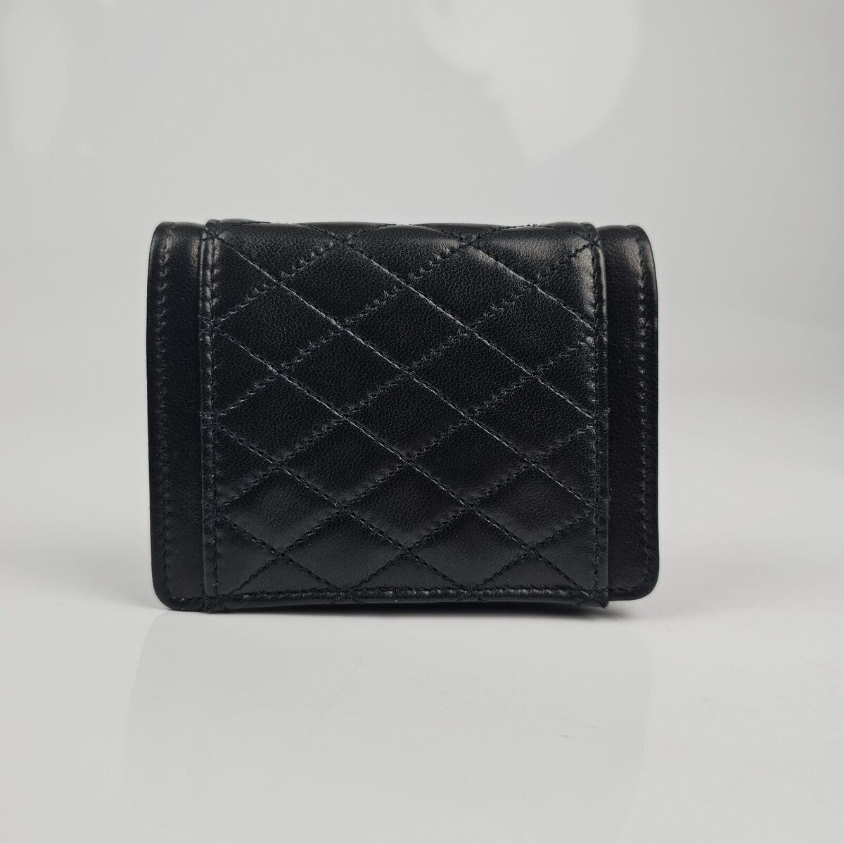 SAINT LAURENT Gaby Mini Black Leather Chain Wallet Bag New SAINT LAURENT Gaby Mini Black Leather Chain Wallet Bag New