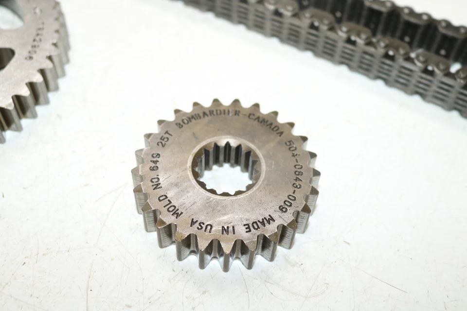 Ski-doo Mxz X 600 Etec Xs 2013 120" cadena de transmisión piñones engranajes 25 45 engranajes 104 Foto 4 de 4