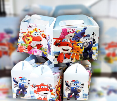 SUPERWINGS WING giftbox birthday party supplies centerpiece decoration favor