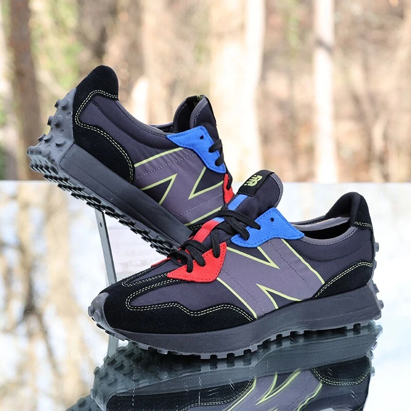 New Balance 327 Negro Rojo Azul Hombre Talla 9 Personalizado MS327BC1 Foto 4 de 4