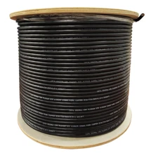 Cat 6 1000ft Solid Bare Copper Foil Shielded Plenum 550 Mhz F/UTP Cable 3 Colors