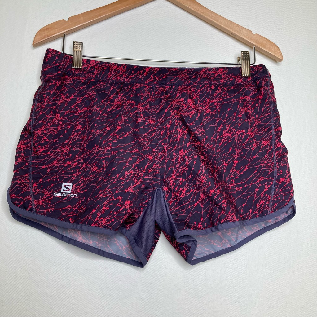 Salomon Advanced Skin Active Dry Pantaloncini Sportivi Donna Nero Viola Astratto M