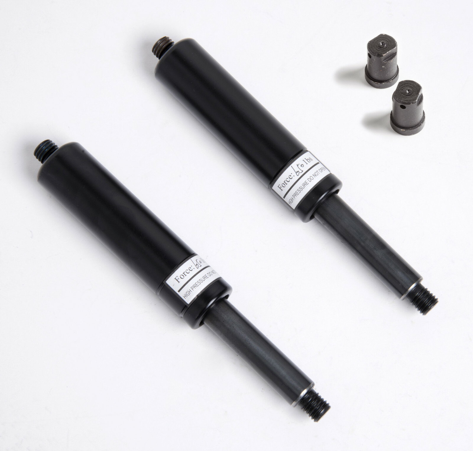 Pair of 650 lbs lambo door shocks w end bushing f bolt on vertical lamborghini