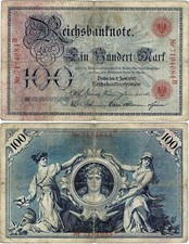 Reichsbanknote 100 Mark 1907 Berlin Reichsbank DEU-28 Ro.30 P-30