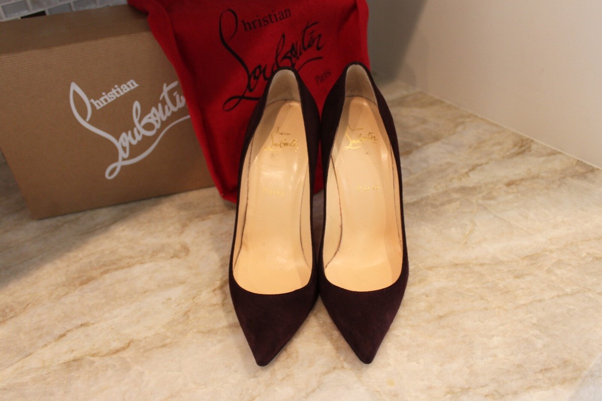 Christian Louboutin パープル スウェード　パンプス 38 Miss Z - 80 mm パンプス - パテントレザー - ピンク