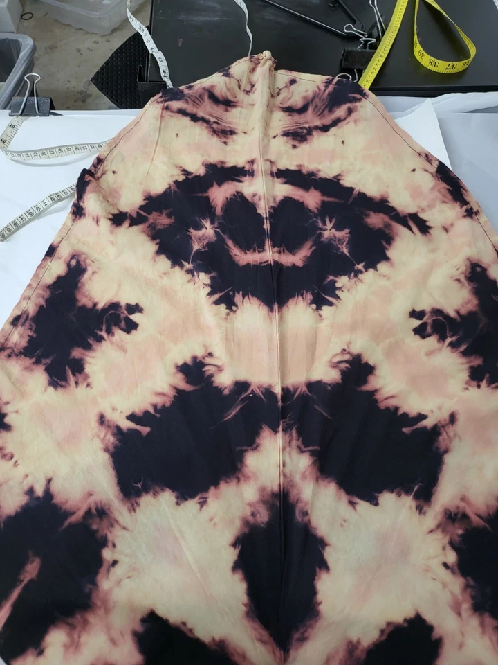Gothic Festival Boho Bohemian Party Fairy Renaissance Reverse Tie Dye dress - Image 3 of 4