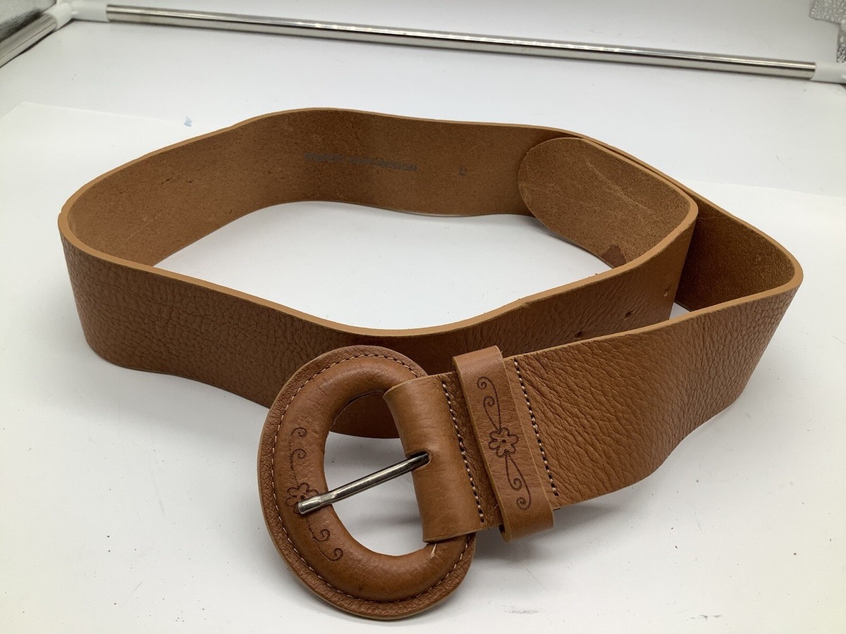 French Leather Belt Wide Leather Waist Belt | Leather Belt Viking Medieval  main image 3