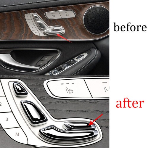 Seat Memory Button Switch Cover Trim Black ABS For Mercedes-Benz GLC 2020-2021 - Picture 5 of 7