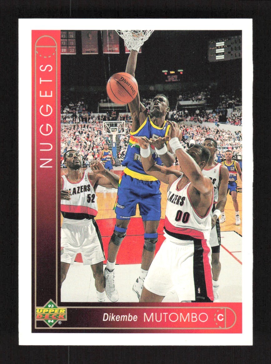 1993-94 Upper Deck Dikembe Mutombo #55 Denver Nuggets