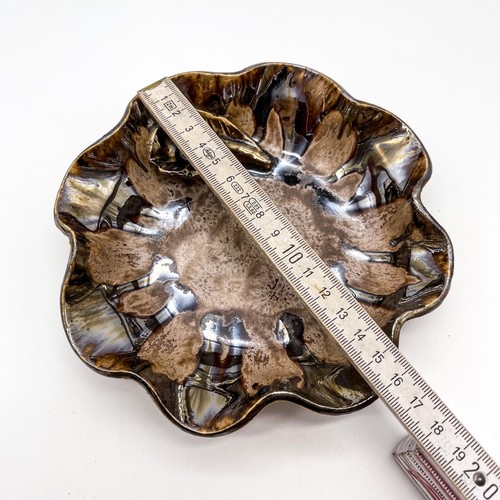 Vintage Schmuckschale, Schale mit 3D Blumendekor, Rosen-Motiv | 16cm - Picture 8 of 9