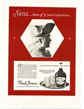 1937 Paul Jones Whiskey bust Vintage Print Ad 4