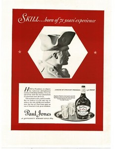 1937 Paul Jones Whiskey bust Vintage Print Ad 4