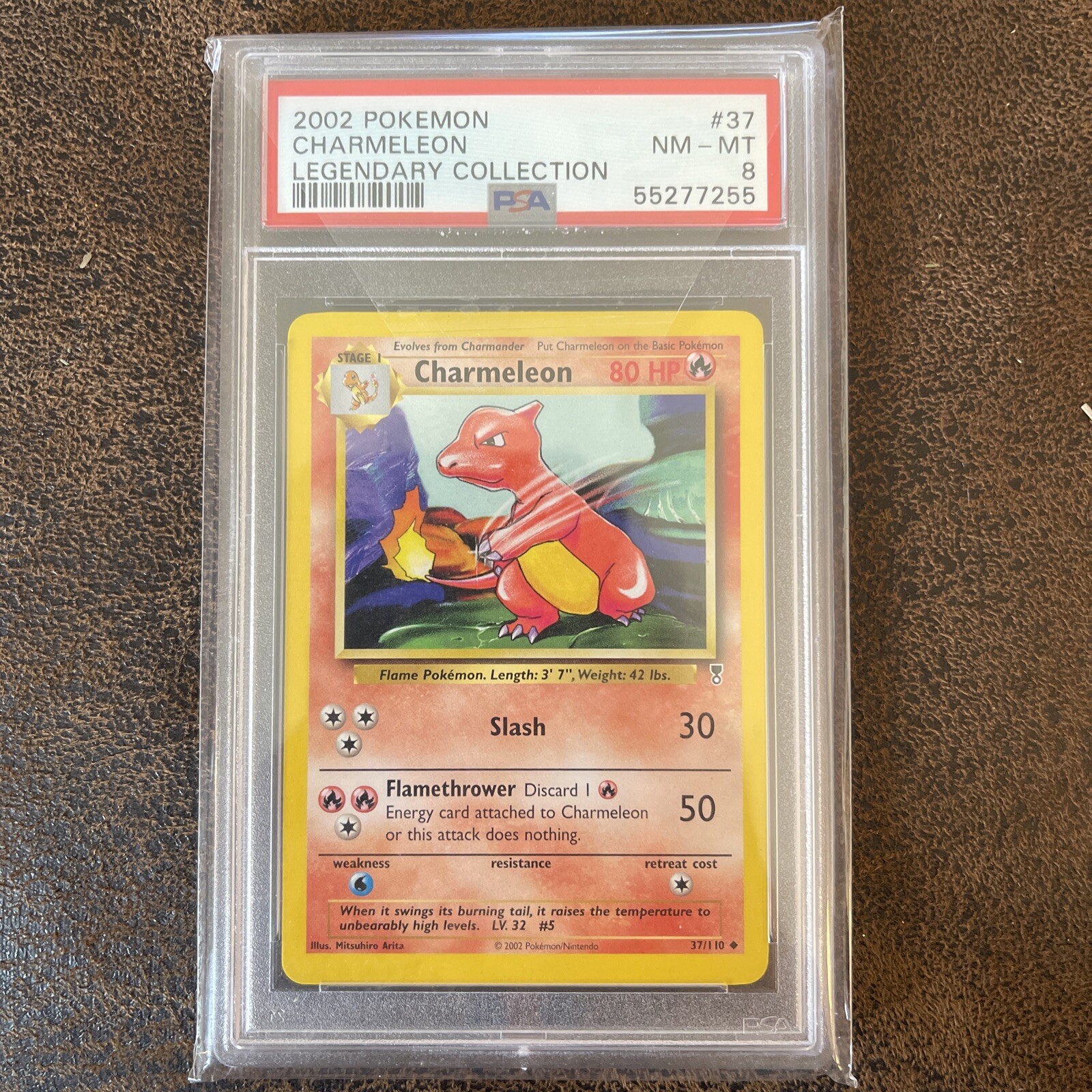 Pokémon TCG Charmeleon Legendary Collection 37 Regular Uncommon Psa 8