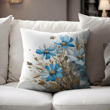 Throw Pillow Case Cushion cover Floral Digital Watercolor Design 322