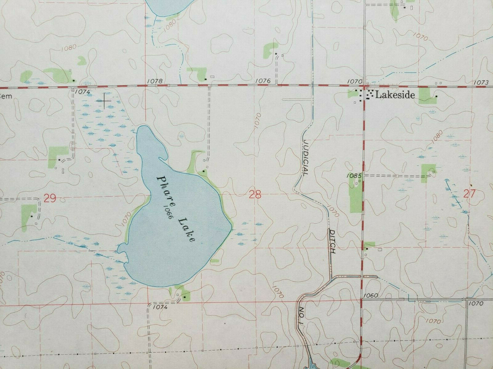 Lake Allie, Minnesota Original Vintage 1967 USGS Topo Map 27" x 22" eBay