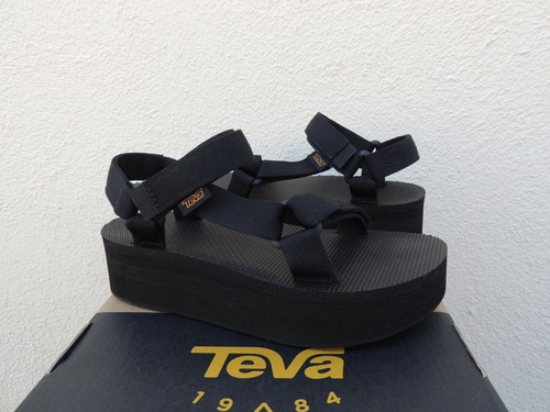teva black flatform sandals