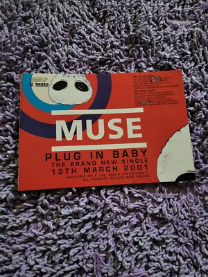 TPGM61 ADVERT 5X8 MUSE : 'PLUG IN BABY' SINGLE & APRIL/MAY TOUR DATES