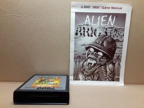 Alien Brigade Atari 7800 TESTED and Working  With Manual