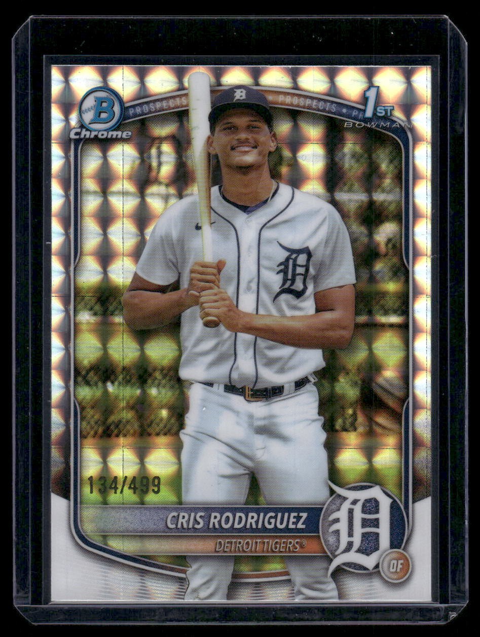 2025 Bowman Chrome #BCP-250 Cris Rodriguez Prospects Geometric #/499