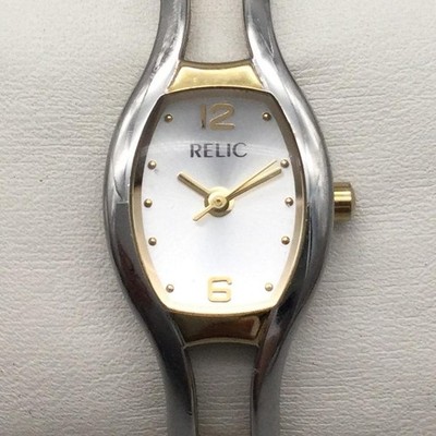 Relic Womens Watch 17mm White Dial Two Tone Stainless ZR33580 New