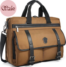 17-Inch Laptop Briefcases for Men, 4-Compartments Business Briefcase for Men, 13