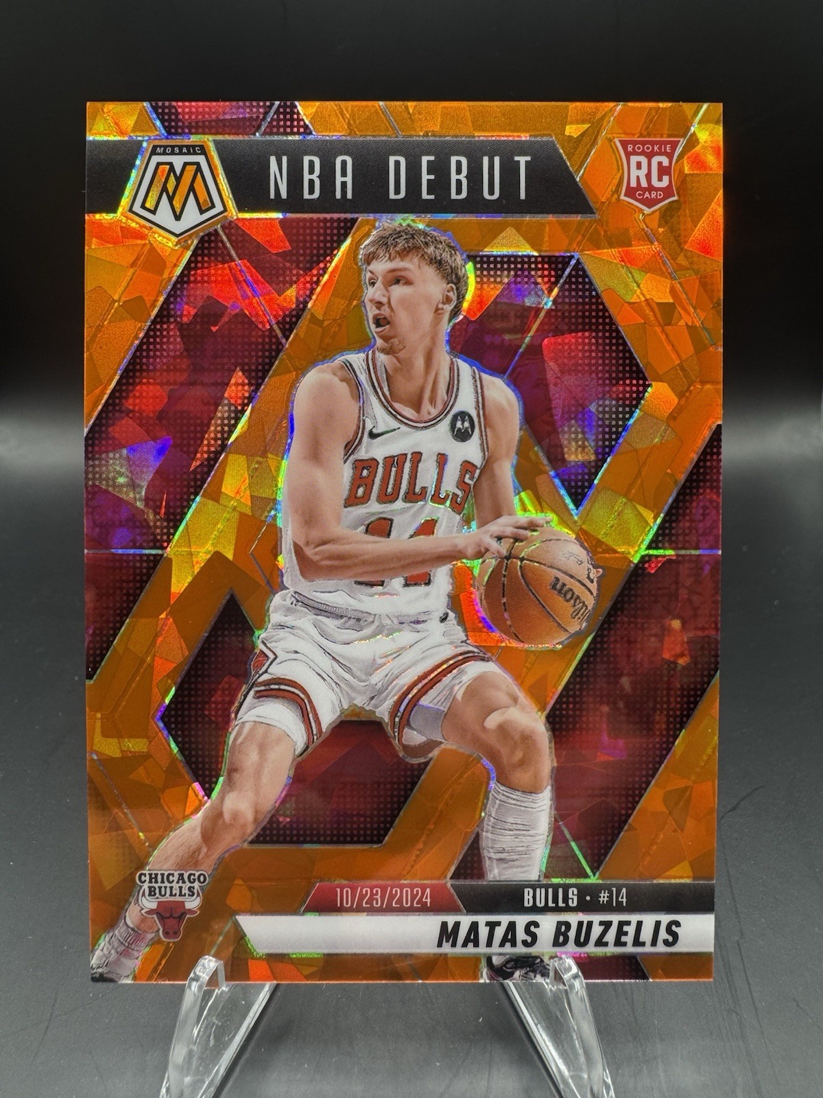 2024-25 Mosaic Matas Buzelis NBA Debut Orange Ice /49