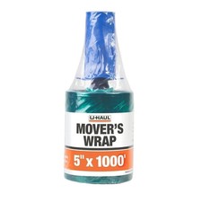 5" in x 1000FT 80 Gauge Extended Core Stretch Shrink Film Hand Wrap 1 Roll