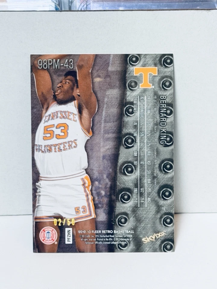 2012-13 Fleer Retro 1998 Universe Skybox  Precious Gems /50 Bernard King HOF - Image 2 of 2