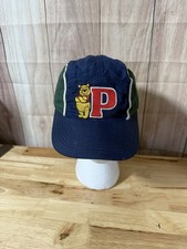 Vintage Kids Winnie The Pooh Hat Green Blue  P  Letter
