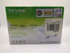 TP-Link AV500 Nano Powerline Adapter Starter Kit -TL-PA4010KIT NEW SEALED