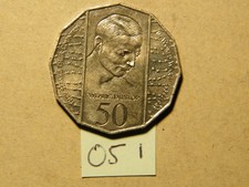 1995 Australian 50 cent  #1 Weary Dunlop