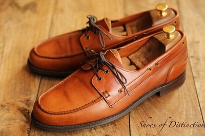 Joseph Cheaney hellbraune Leder Boot Deck Schuhe Herren UK 10 US 11 EU 44 D