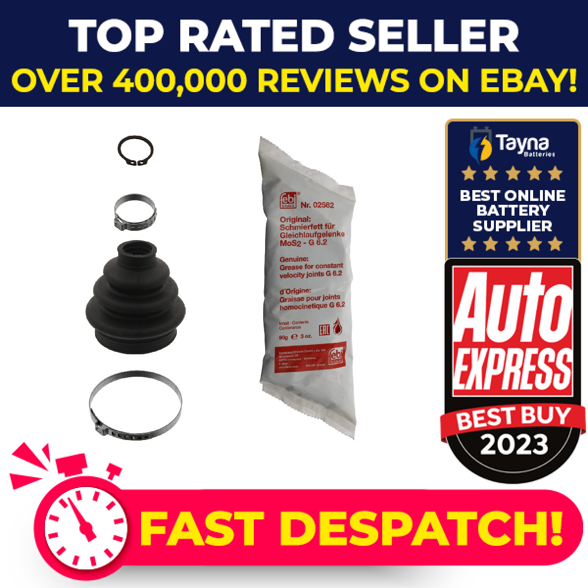 CV Joint Boot fits BMW 323 E36 2.5 Rear Outer 95 to 99 Manual Transmission C.V.