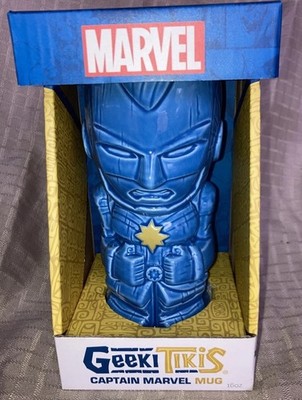Geeki Tikis Marvel Captain America Tiki Mug Cup Beeline Creative New 16oz. NIB