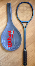 Vintage Unsquashable Jahangir Khan Silhouette Squash Racket New Grip + Cover