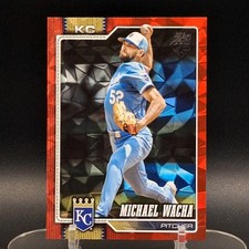 2026 Topps Michael Wacha 5/5 SSP Red Diamante Foil Bookend #190 Royals